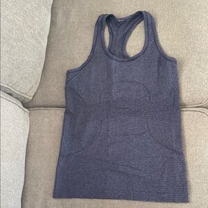 lululemon athletica Dark Blue Striped Tank Top